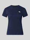Lacoste Sport t-shirt sport o kroju slim fit z mieszanki bawełny Ciemnoniebieski