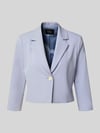 s.Oliver BLACK LABEL Regular Fit Kurzblazer mit 1-Knopf-Verschluss Rauchblau