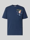 MC2 Saint Barth T-Shirt mit Stitchings Modell 'PORTOFINO' Marine