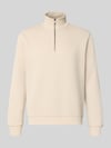 JACK & JONES Regular fit sweatshirt met wol model 'Bradley' Beige