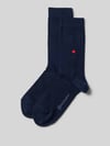 Burlington Sokken in effen design, model 'LADY' Donkerblauw
