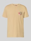 Tommy Jeans Regular Fit T-Shirt aus reiner Baumwolle Beige