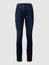 MAC Jeansy w dekatyzowanym stylu o kroju skinny fit model ‘DREAM SKINNY’ Ciemnoniebieski