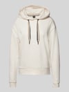 BOSS Hoodie mit Label-Print Modell 'STRIPE' Offwhite