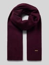 Barts Sjaal met labelpatch model 'Witzia' Aubergine