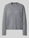 Marc O'Polo Loose Fit Strickpullover aus Schurwoll-Mix Mittelgrau