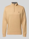 Polo Ralph Lauren Sweatshirt mit Label-Stitching Camel
