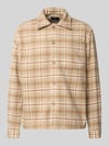 MCNEAL Regular Fit Hemdjacke mit Kentkragen Sand