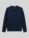 Marc O'Polo Pullover mit Tweedstruktur Dunkelblau
