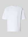 Selected t-shirt o kroju relaxed fit z czystej bawełny model 'NORMAN' Biały