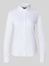MOS MOSH Hemdbluse mit Sportmanschetten Modell 'Tina' Weiss