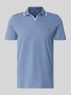 Christian Berg Men Modern Fit Poloshirt mit Logo-Stitching Jeansblau