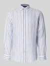 Christian Berg Men Slim Fit Freizeithemd aus reinen Leinen Weiss