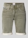 Brax Slim Fit Jeansshorts aus Baumwoll-Mix Modell 'CHRIS' Oliv