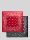 HUGO Bandana aus reiner Baumwolle im 2er-Pack Modell '2BANDANA' BLACK
