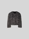 Stand Studio Jacke aus Kunstfell Graphit