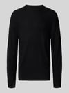 JACK & JONES Sweter z dzianiny z okrągłym dekoltem model ‘ROY’ Czarny
