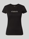Armani Exchange Slim Fit T-Shirt aus Baumwolle Black