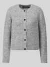 VERO MODA kardigan rozpinany o kroju regular fit z dodatkiem wełny model 'NOVAH' Średnioszary