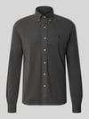 Polo Ralph Lauren Regular Fit Freizeithemd aus reiner Baumwolle Anthrazit