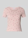 Jake*s Casual pyjamabovendeel met geschulpte zoom Lichtroze