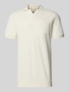 s.Oliver RED LABEL Regular Fit Poloshirt aus Baumwoll-Mix Weiss
