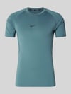 Nike Training T-Shirt mit Logo-Print und Rundhalsausschnitt Petrol