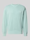 Pepe Jeans Regular Fit Sweatshirt aus reiner Baumwolle Modell 'JOHN CREW' Aqua
