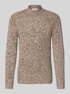FTC Cashmere Slim Fit Strickpullover aus reinem Kaschmir Beige