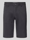 Tom Tailor Slim Fit Chinoshorts aus Baumwoll-Mix Dunkelgrau