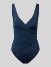MAGIC Bodyfashion Badeanzug in Wickel-Optik Dunkelblau