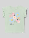 ONLY loose fit t-shirt van puur katoen model 'RUTH' Mintgroen