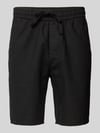 ONLY & SONS Shorts aus Baumwoll-Leinen-Mix Modell 'LINUS' Black