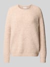 Fynch-Hatton Strickpullover mit gerippten Abschlüssen Beige