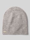 Seeberger Doppelt gestrickte Beanie aus reinem Kaschmir Hellgrau