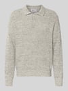 Jake*s Studio Men Sweter z dzianiny o kroju loose fit z dodatkiem bawełny i wełny Écru