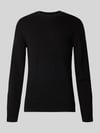 MCNEAL Strickpullover aus Baumwoll-Kaschmir-Mix mit Rundhalsausschnitt Black