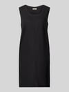 FREE/QUENT Knielanges Kleid aus Leinen-Viskose-Mix Modell 'LAVA' Black