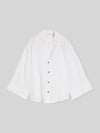 Tom Tailor Oversize Bluse aus Leinen-Viskose-Mix Weiss