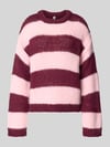 PIECES Relaxed Fit Pullover im Chunky Knit Look Modell 'DORTHEA' Rosa