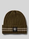 Blauer USA Beanie van een mix van viscose en kasjmier Olijfgroen