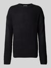 REVIEW Strickpullover mit Rundhalsausschnitt Black