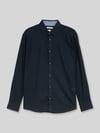 Tom Tailor Regular Fit Freizeithemd aus Leinen-Baumwolle-Mix Marine