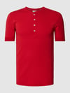 SCHIESSER T-Shirt mit kurzer Knopfleiste Modell 'Karl' Rot