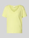 s.Oliver RED LABEL t-shirt o kroju relaxed fit z czystej bawełny Żółty