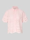ONLY Boxy Fit Kurzarmbluse aus reiner Baumwolle Modell 'NEW LALISA' Rosa