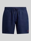 Polo Ralph Lauren Leinenshorts mit Tunnelzugbund und Logo Stitching Marine