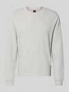 BOSS Orange Regular Fit Langarmshirt aus Baumwoll-Mix Modell 'WE-TEMPEST' Hellgrau Melange