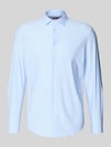 Cruna Slim Fit Businesshemd mit Knopfleiste Hellblau