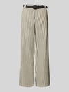 Christian Berg Woman wide fit broek met viscose Zwart